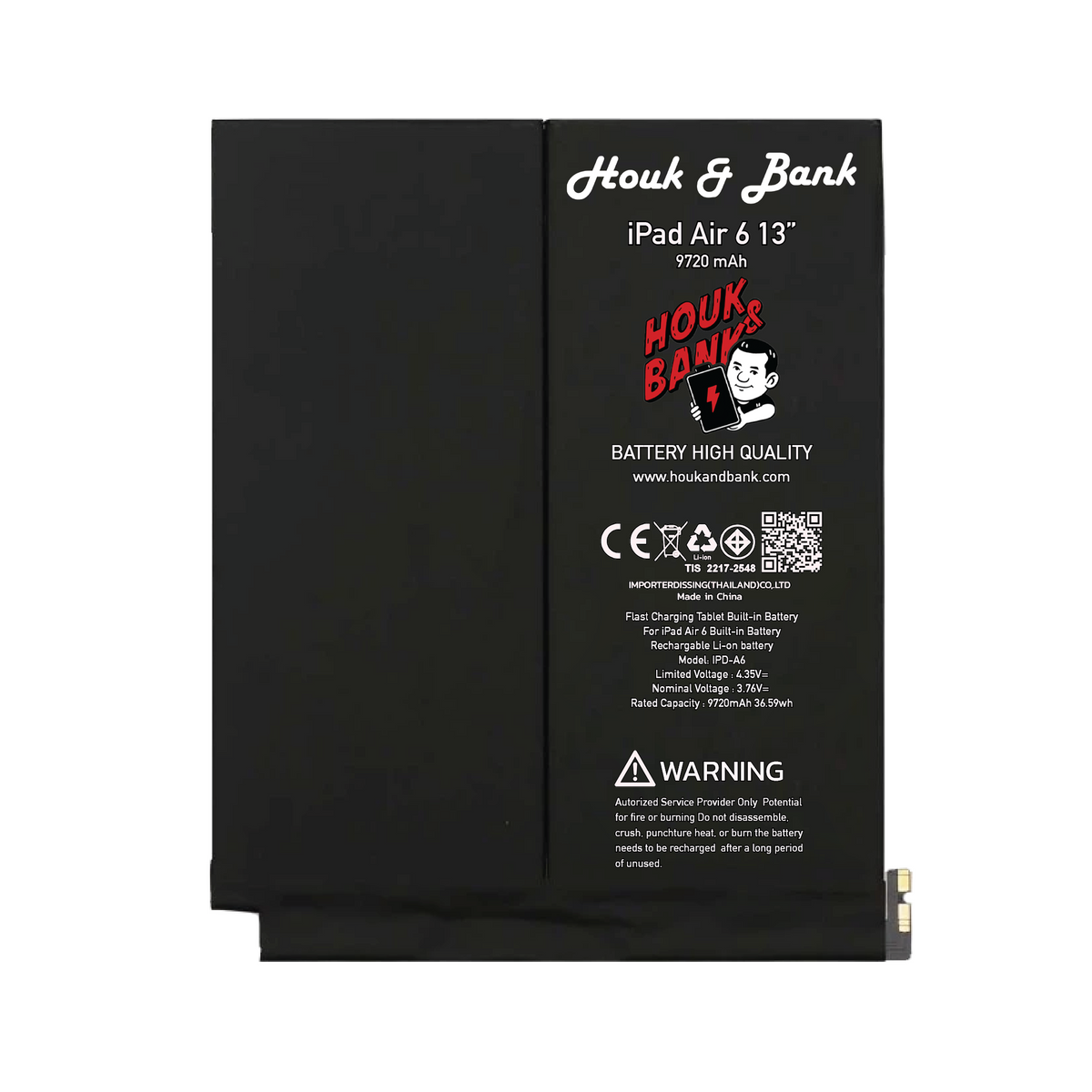 HoukandBank Battery for IPAD Air 6,7 M2,M3 13 inch
