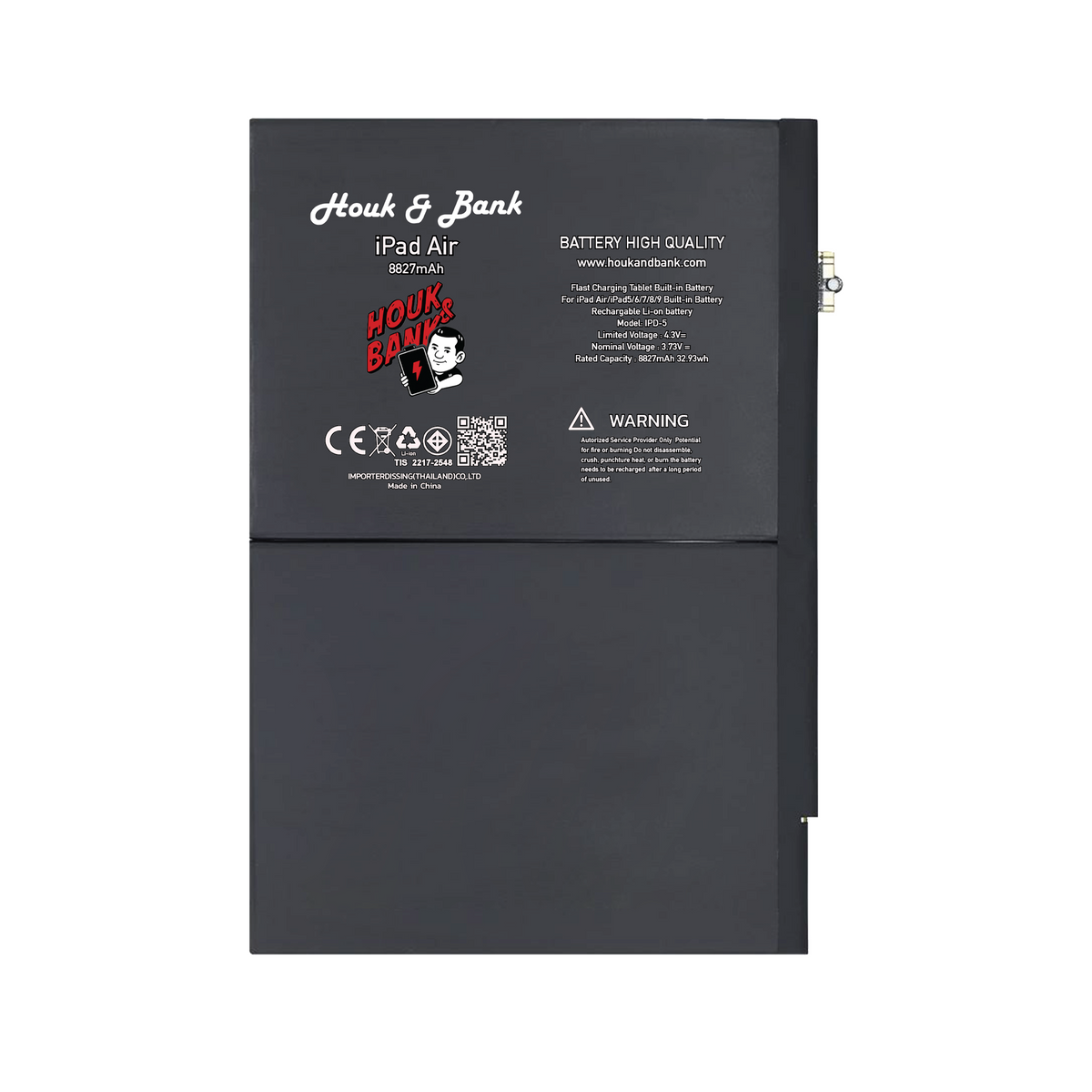 HoukandBank Battery forPAD Air 4,5,6,7 11 นิ้ว / Gen 10,11