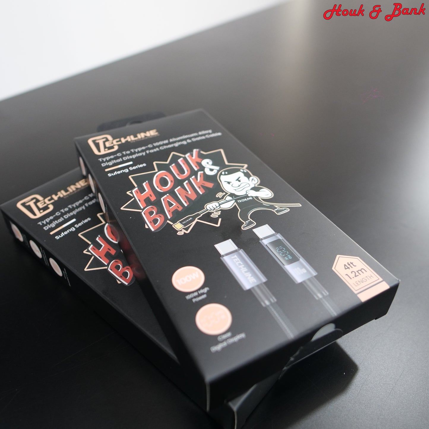 New สาย Techline สำหรับ iPhone , Android มีหน้าจอเเสดงผล 2.0